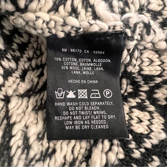 Anthropologie MOTH Cropped Fair Isle Sweater Small - Picture 7 of 11